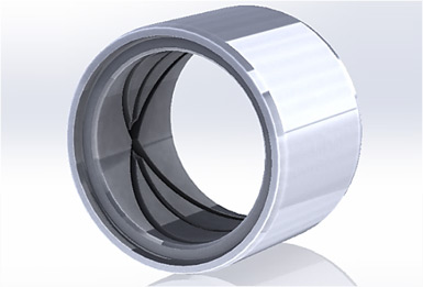 SAPparts manufactured quality Alloy Steel Bushing precision component.