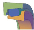 Mechanical Face seals fitted in Groove of retaining housing groove.